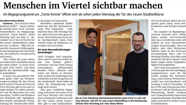Neuer Anlaufpunkt_Stadtteilbüro